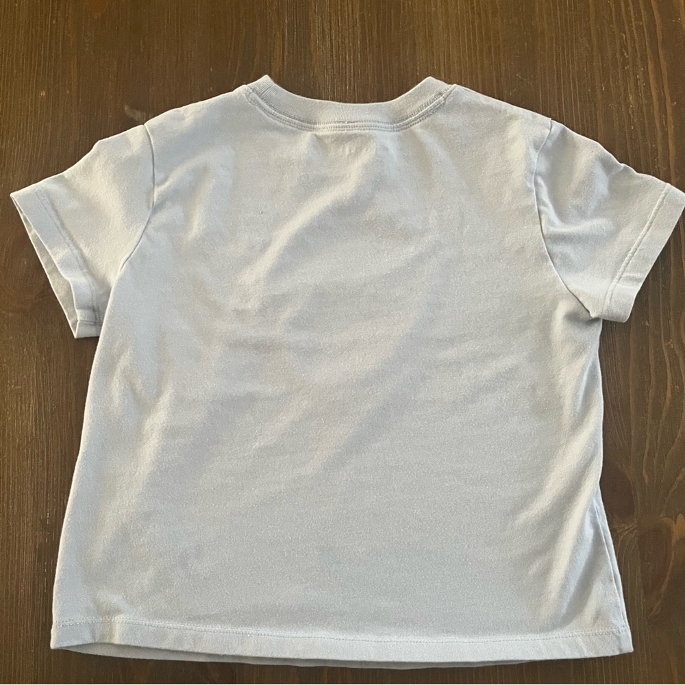 Abercrombie Kids Light Blue Tee with Monochrome Rose - Picture 4 of 4
